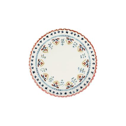 Set veselă 24 piese, porțelan multicolor