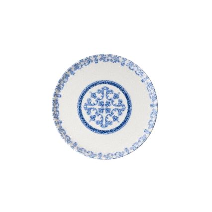 Set veselă 27 piese din porțelan, alb/albastru