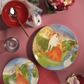 Set veselă 3 piese, multicolor, din ceramică fină
