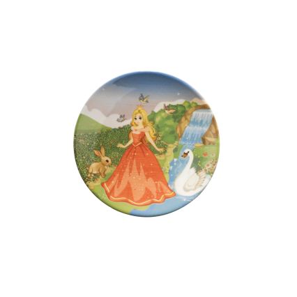 Set veselă 3 piese, multicolor, din ceramică fină