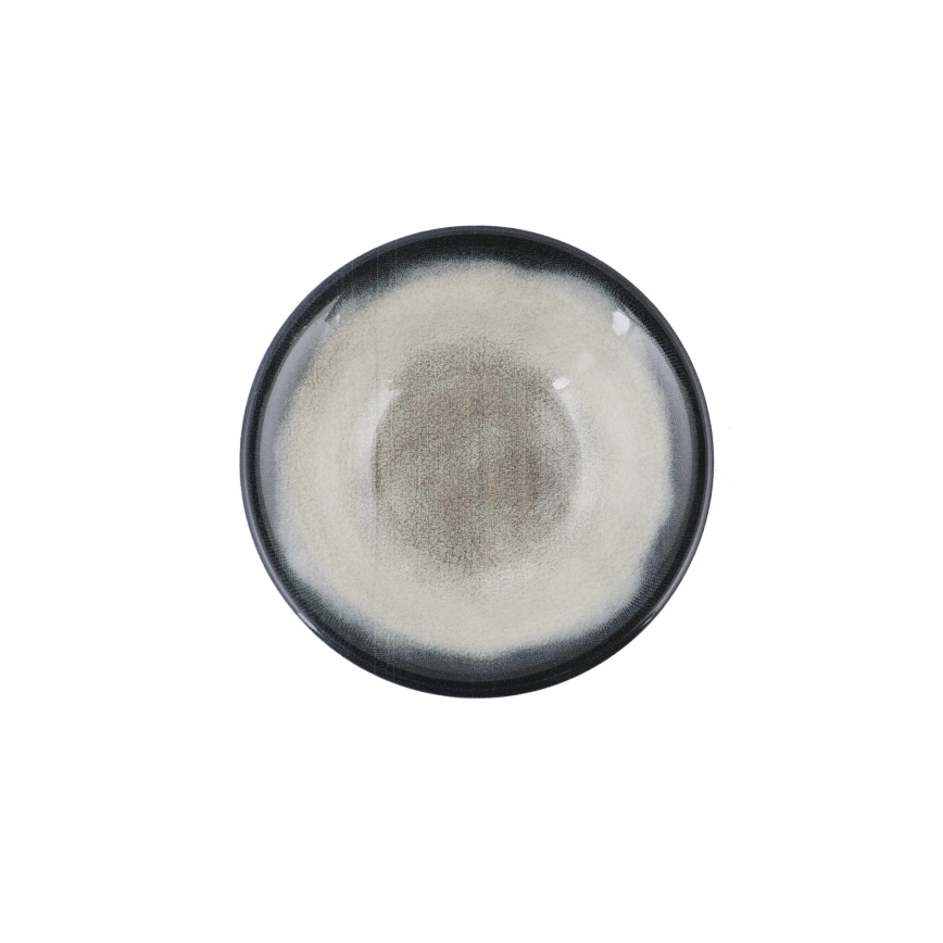 Set veselă din porțelan, 26 piese, albastru/maro