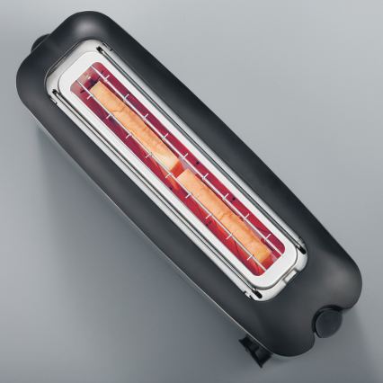 Severin AT 2515 - Prăjitor de pâine, 2 fante, 1000W/230V, inox/negru
