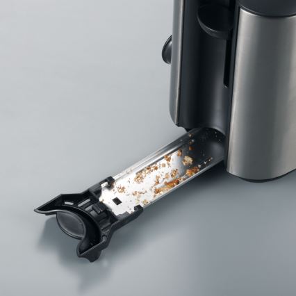 Severin AT 2515 - Prăjitor de pâine, 2 fante, 1000W/230V, inox/negru