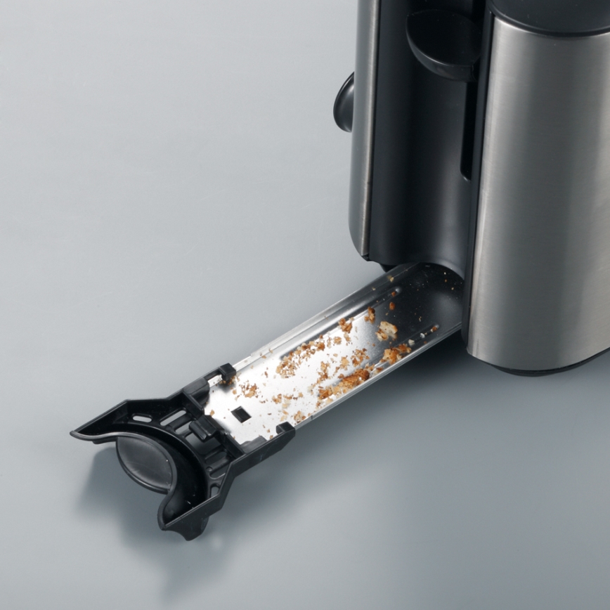 Severin AT 2515 - Prăjitor de pâine, 2 fante, 1000W/230V, inox/negru