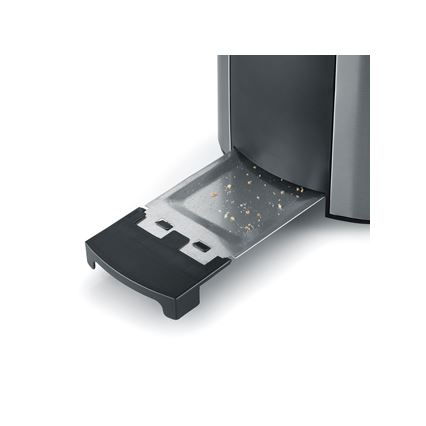 Severin AT 2589 - Prăjitor de pâine cu două fante 800W/230V inox/negru