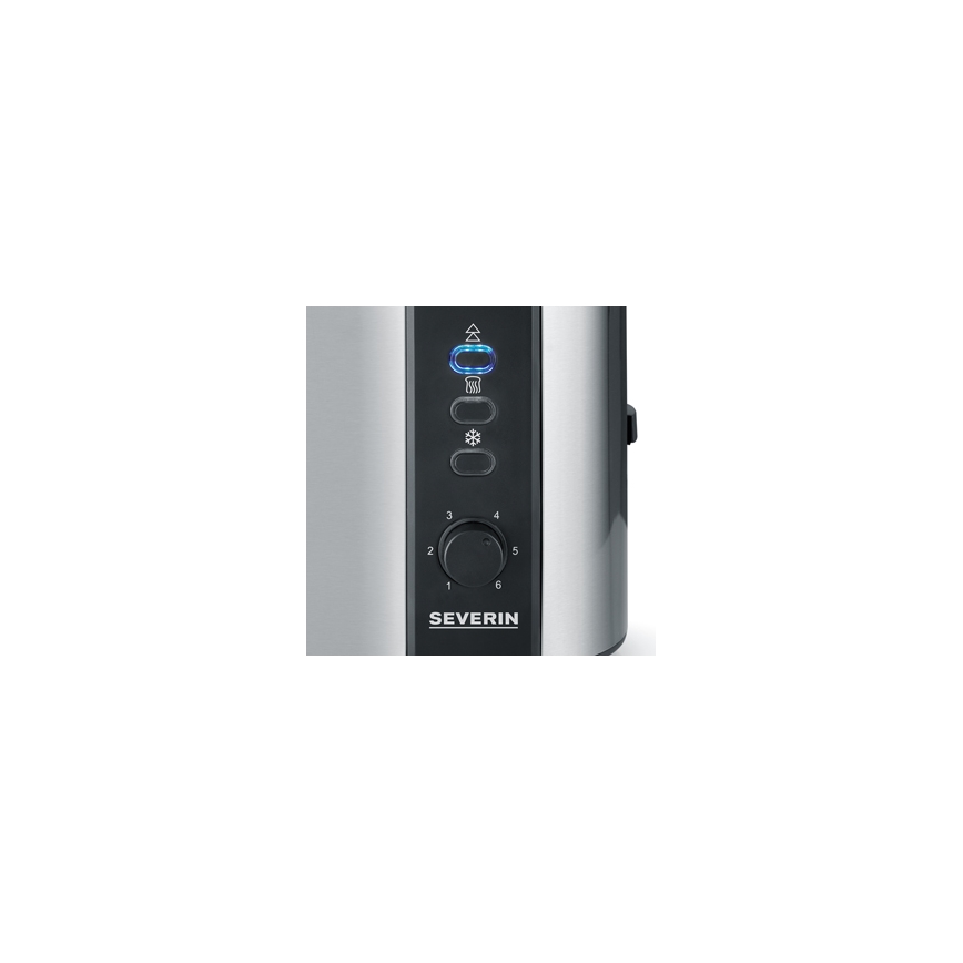 Severin AT 2589 - Prăjitor de pâine cu două fante 800W/230V inox/negru