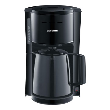 Severin KA 9306 - Cafetieră cu carafă termică 1 l 1000W/230V neagră