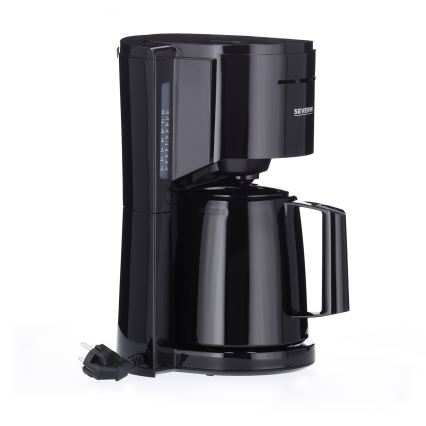 Severin KA 9306 - Cafetieră cu carafă termică 1 l 1000W/230V neagră