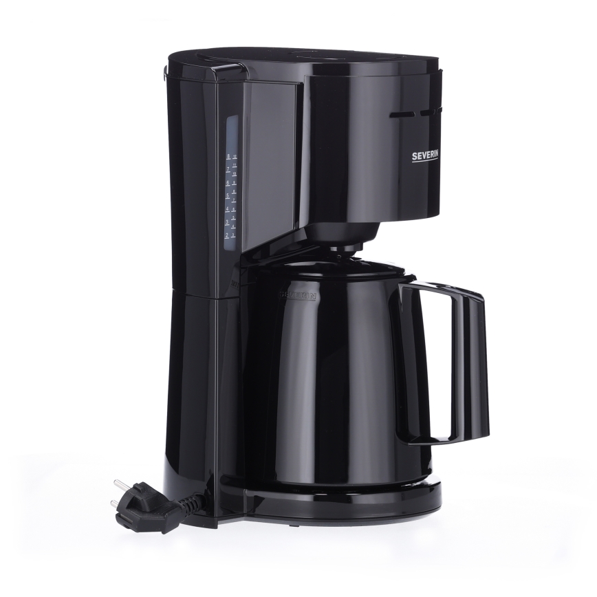 Severin KA 9306 - Cafetieră cu carafă termică 1 l 1000W/230V neagră