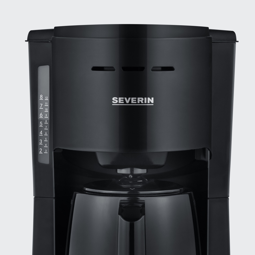 Severin KA 9306 - Cafetieră cu carafă termică 1 l 1000W/230V neagră