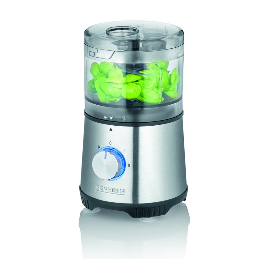 Severin KM 3865 - Tocător de alimente 400 W/230 V inox/negru