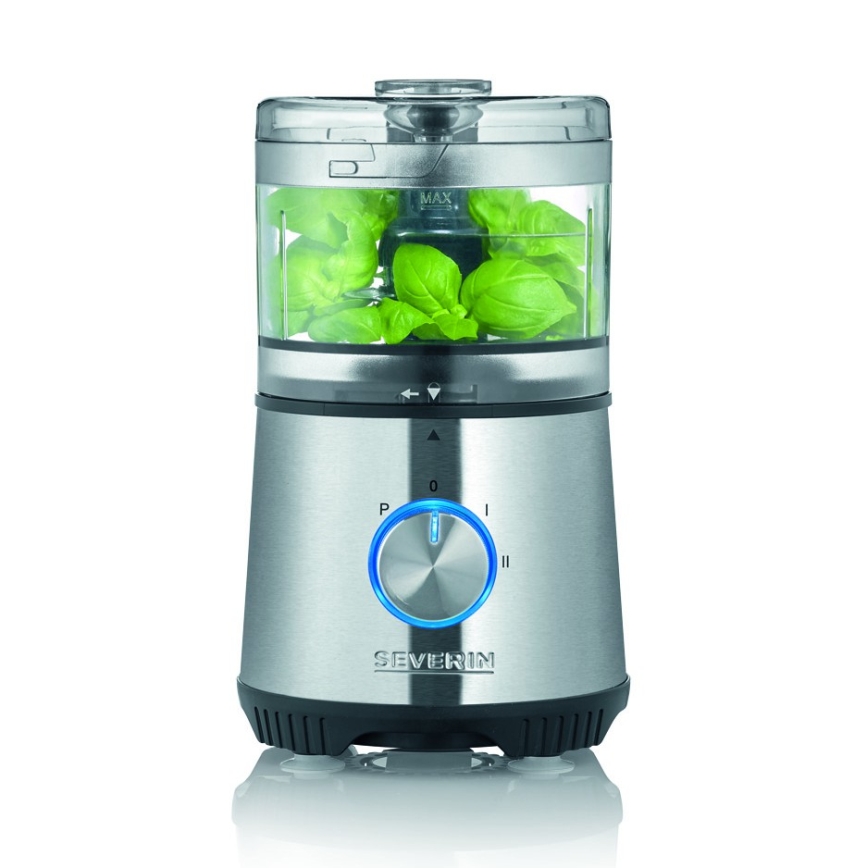 Severin KM 3865 - Tocător de alimente 400 W/230 V inox/negru