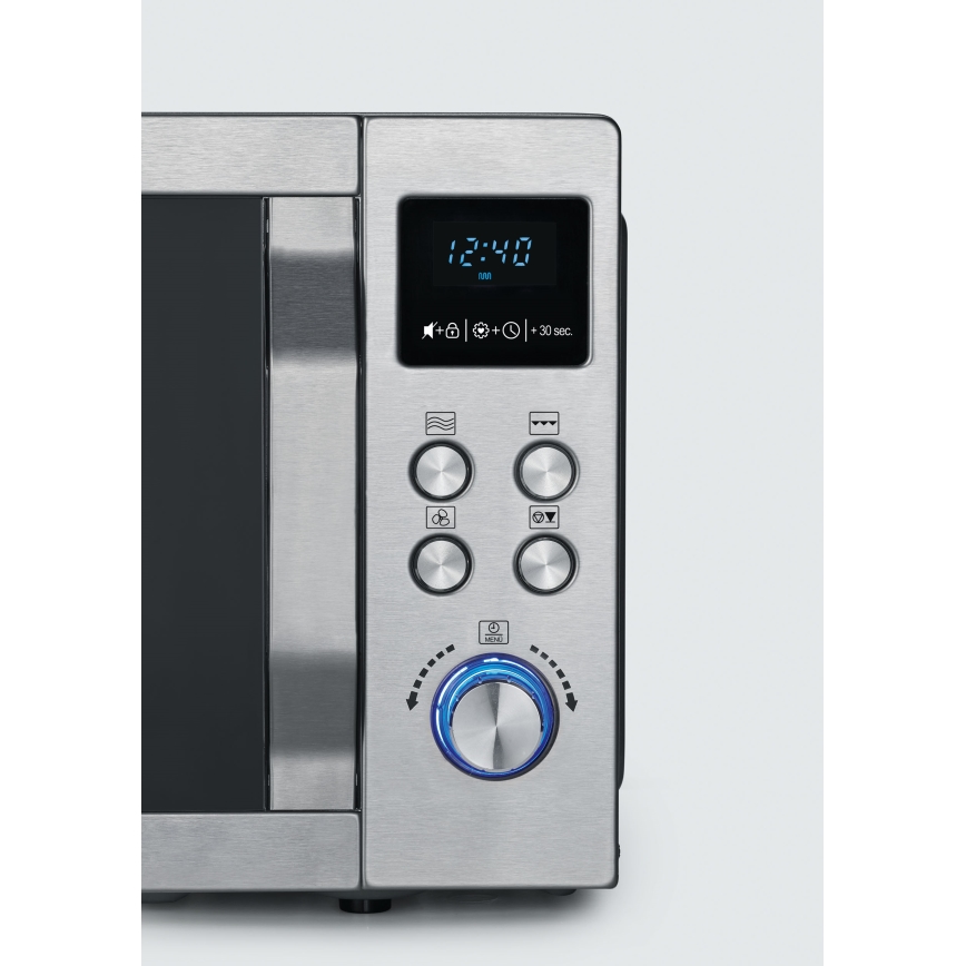 Severin MW 7774 - Cuptor cu microunde 3 în 1, 1950 W/230 V, 25 l, inox