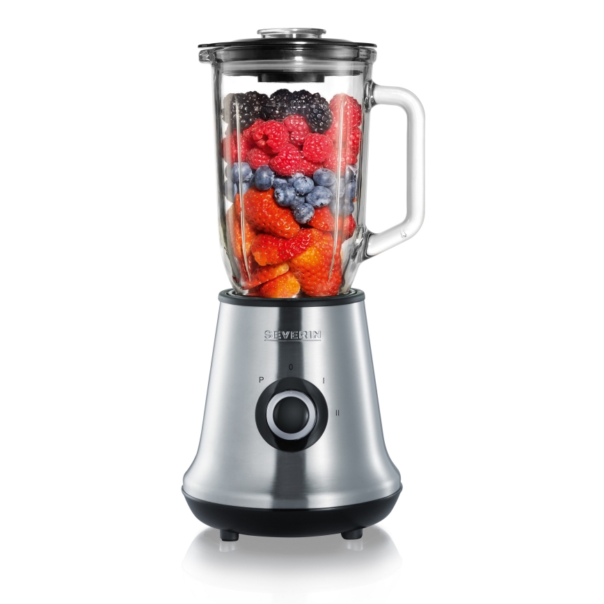 Severin SM 3737 - Blender de masă, 1 l, 500 W/230 V, inox/negru