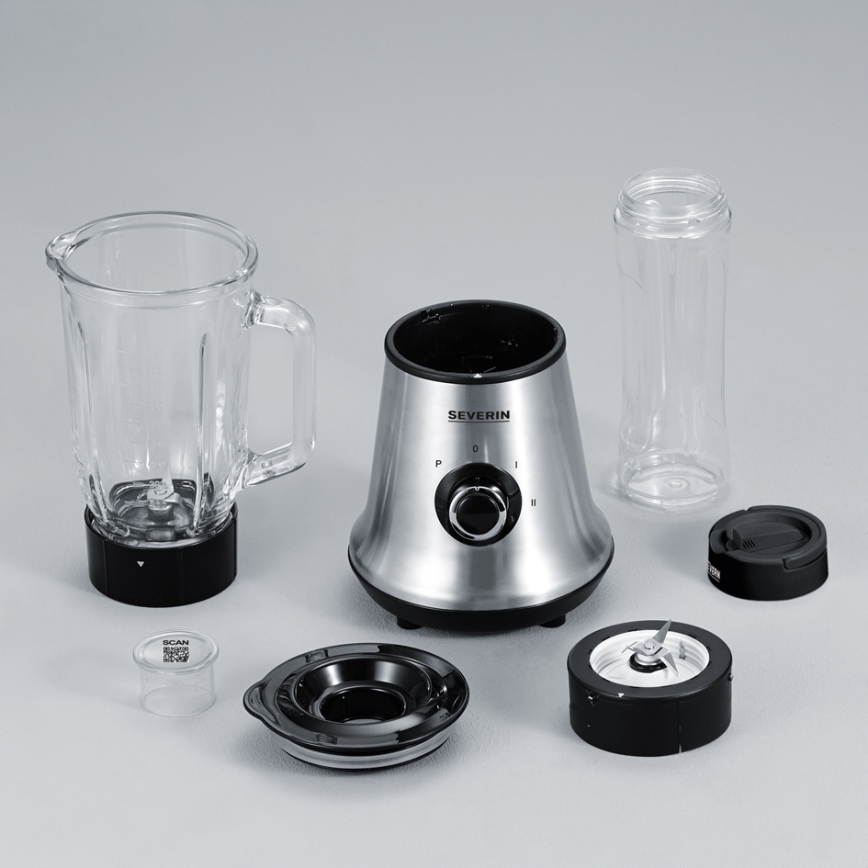 Severin SM 3737 - Blender de masă 1 l 500W/230V inox/negru