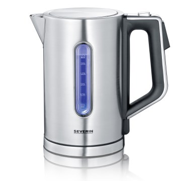 Severin WK 3418 - Fierbător electric 1,7 l, 3000 W/230 V, oțel inoxidabil/negru