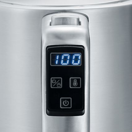 Severin WK 3418 - Fierbător electric 1,7 l, 3000 W/230 V, oțel inoxidabil/negru