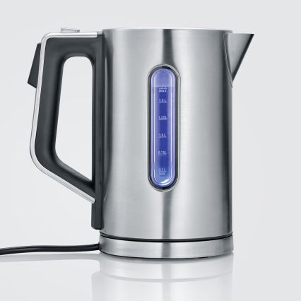Severin WK 3418 - Fierbător electric 1,7 l, 3000 W/230 V, oțel inoxidabil/negru