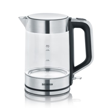 Severin WK 3420 - Ceainic electric cu fierbere rapidă 1,7 l 2200W/230V inox/sticlă
