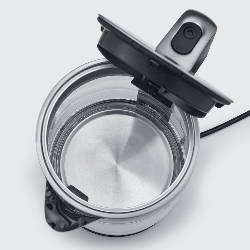 Severin WK 3420 - Ceainic electric cu fierbere rapidă 1,7 l 2200W/230V inox/sticlă