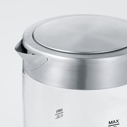 Severin WK 3472 - Fierbător electric 0,5 l, 1100 W/230 V, inox/sticlă