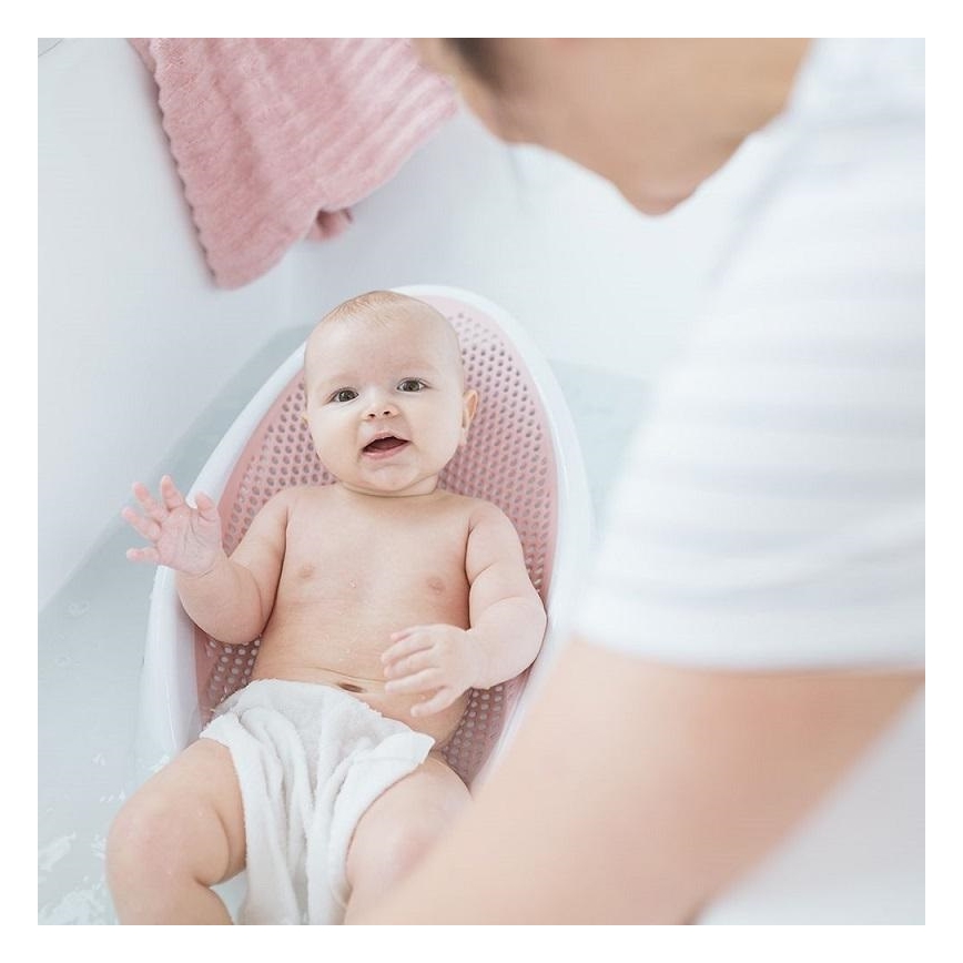 Șezlong de baie Angelcare Light Pink