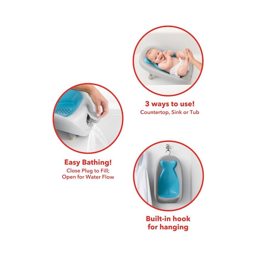 Șezlong de baie Skip Hop MOBY albastru