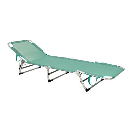 Șezlong pliabil reglabil SUNO 56x190 cm, turcoaz