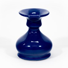 Sfeșnic ceramic 8,5 cm albastru închis