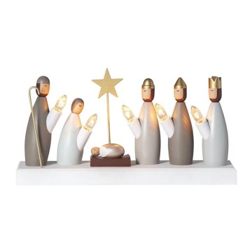 Sfeșnic de Crăciun 5xE10/3W/230V Eglo