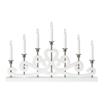 Sfeșnic de Crăciun NIGHTFALL 7xE10/3W/230V alb Markslöjd 705965