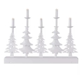 Sfeșnic LED de Crăciun LED/2xAA alb