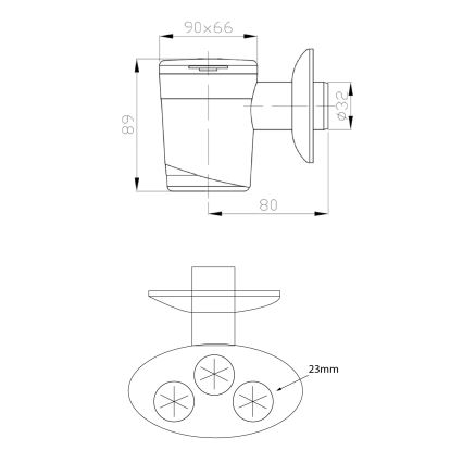 Sifon cu bilă pentru condens pentru 3 furtunuri Bruckner alb