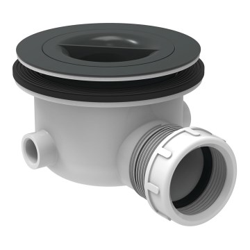 Sifon pentru cadă de duș Ideal Standard K936367, 9 cm, negru/alb
