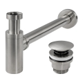 Sifon pentru lavoar cu ventil Click-Clack REA-A4400, Ø 6,4 cm, nichel