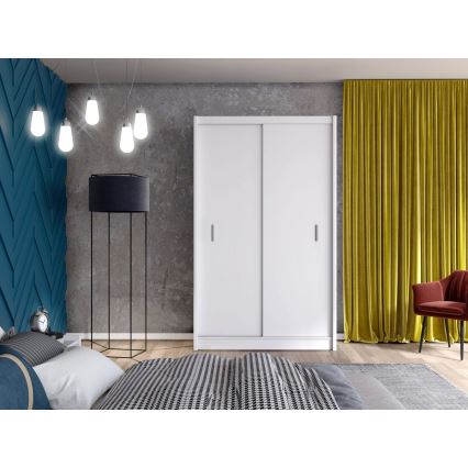 Șifonier cu uși culisante SAPHIRA 150x215 cm alb