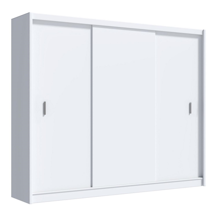 Șifonier cu uși culisante SAPHIRA 250x215 cm alb