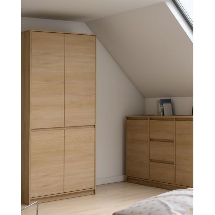 Șifonier MIYABI 90x198x52 cm stejar Cremona