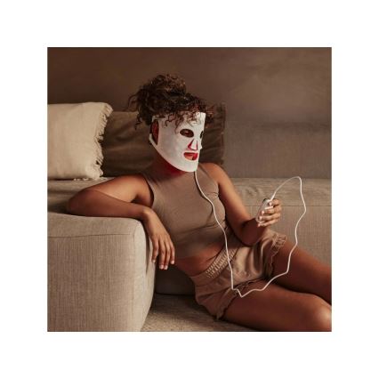 Silk’n - mască facială terapeutică LED RGB LED/5V 2000 mAh albă + telecomandă