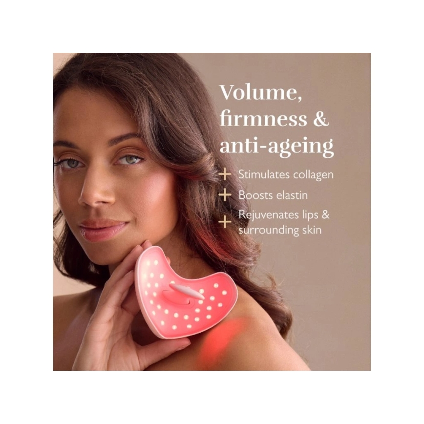 Silk’n Mască LED terapeutică pentru buze, LED/5V, 500 mAh, bej