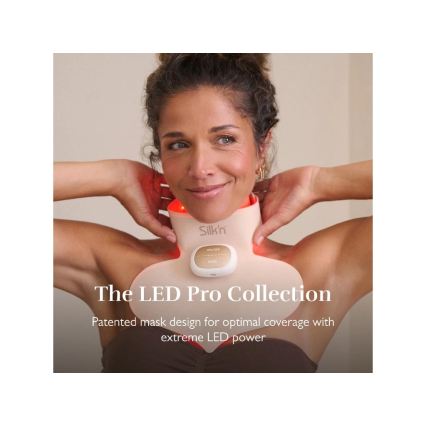 Silk’n - Mască LED terapeutică pentru piept, LED/5V, bej