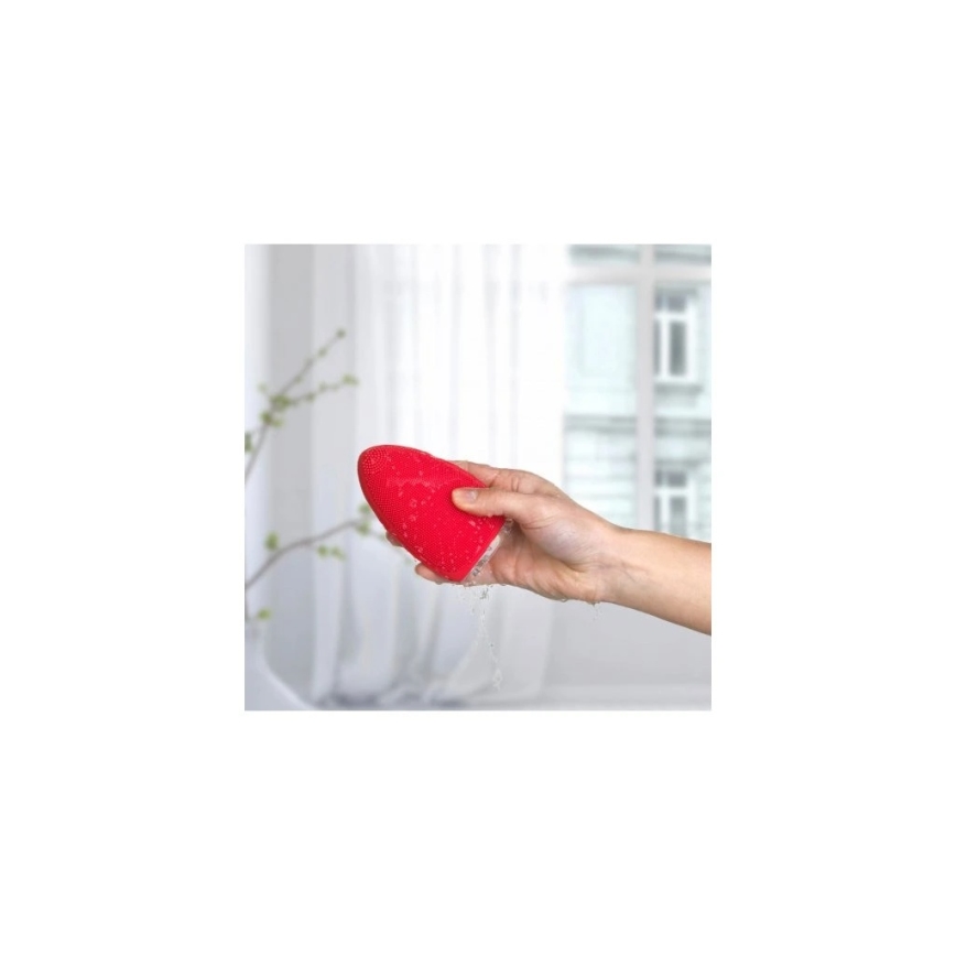 Silk’n - Periuță de curățare facială BRIGHT 5V/500 mAh roșie