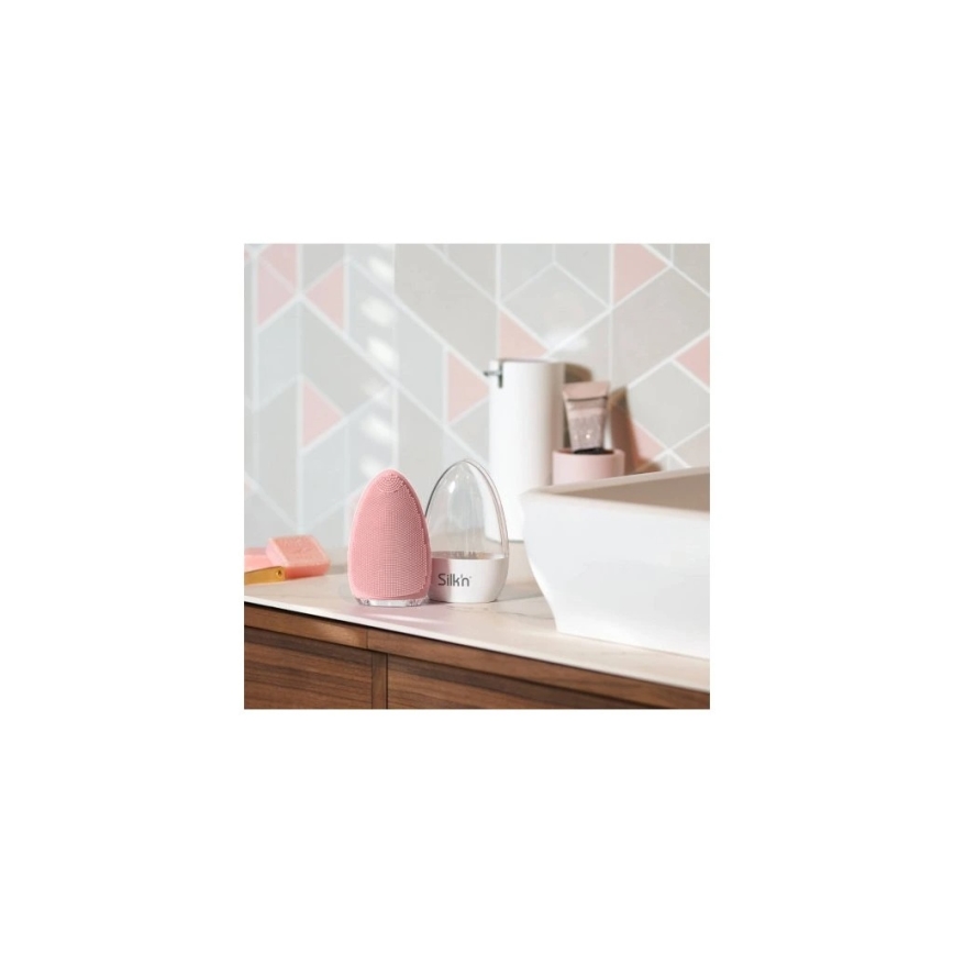 Silk’n - Periuță de curățare facială BRIGHT 5V/500 mAh roz