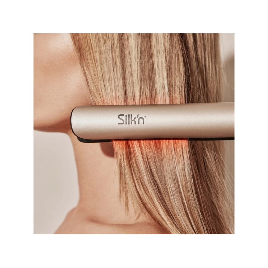 Silk’n – Placă pentru îndreptat părul cu infraroșu SILKY STRAIGHT 230V, aurie