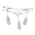 Șir de lumini exterior STRING 15xE27/40W/230V 15m IP65