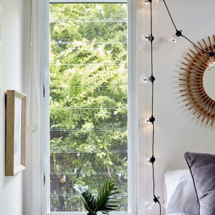 Șir decorativ exterior GIRLANDA 10 m 10xE27/10W/230V IP44