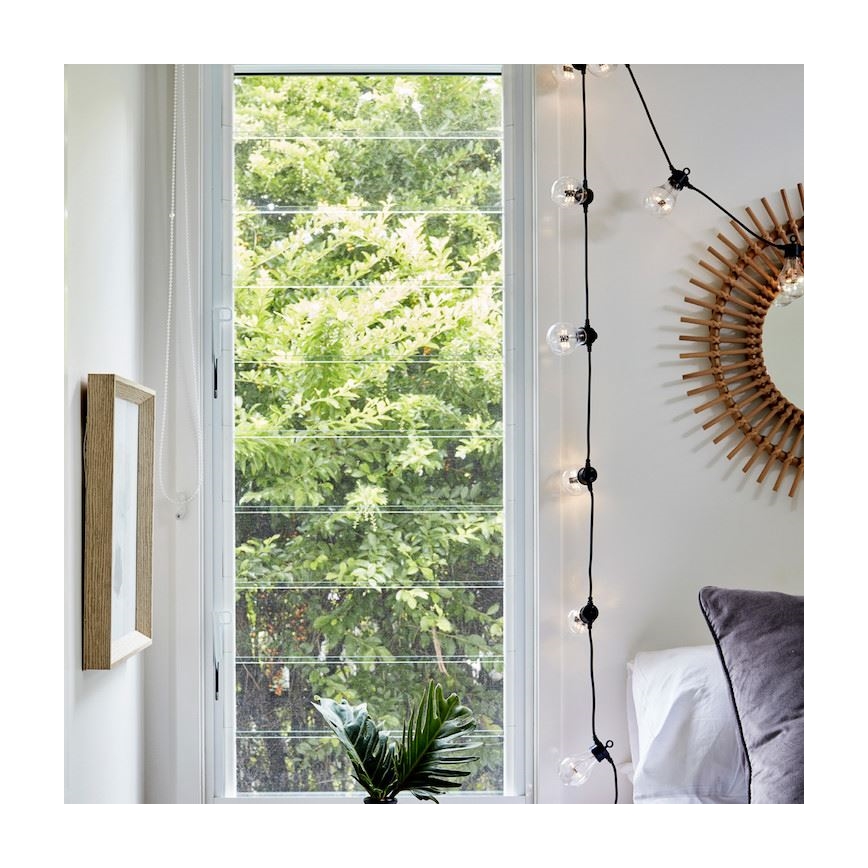 Șir decorativ exterior GIRLANDA 10 m 10xE27/10W/230V IP44