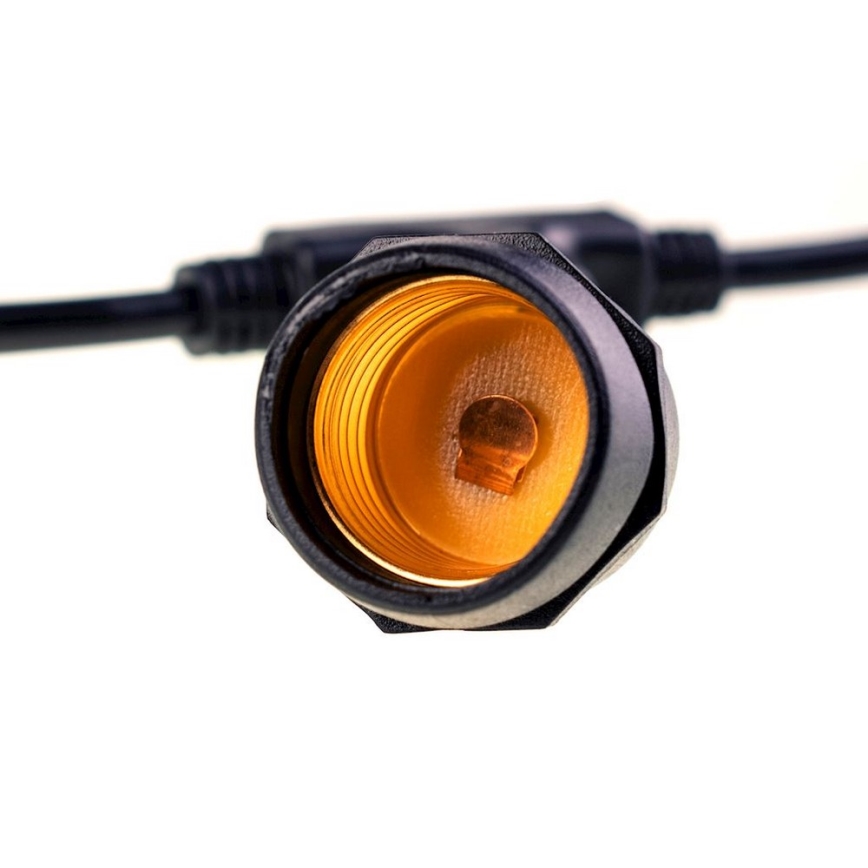 Șir decorativ exterior GIRLANDA 10 m 10xE27/10W/230V IP44