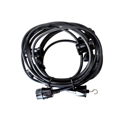 Șir decorativ exterior GIRLANDA 22 m 20xE27/15W/230V IP44