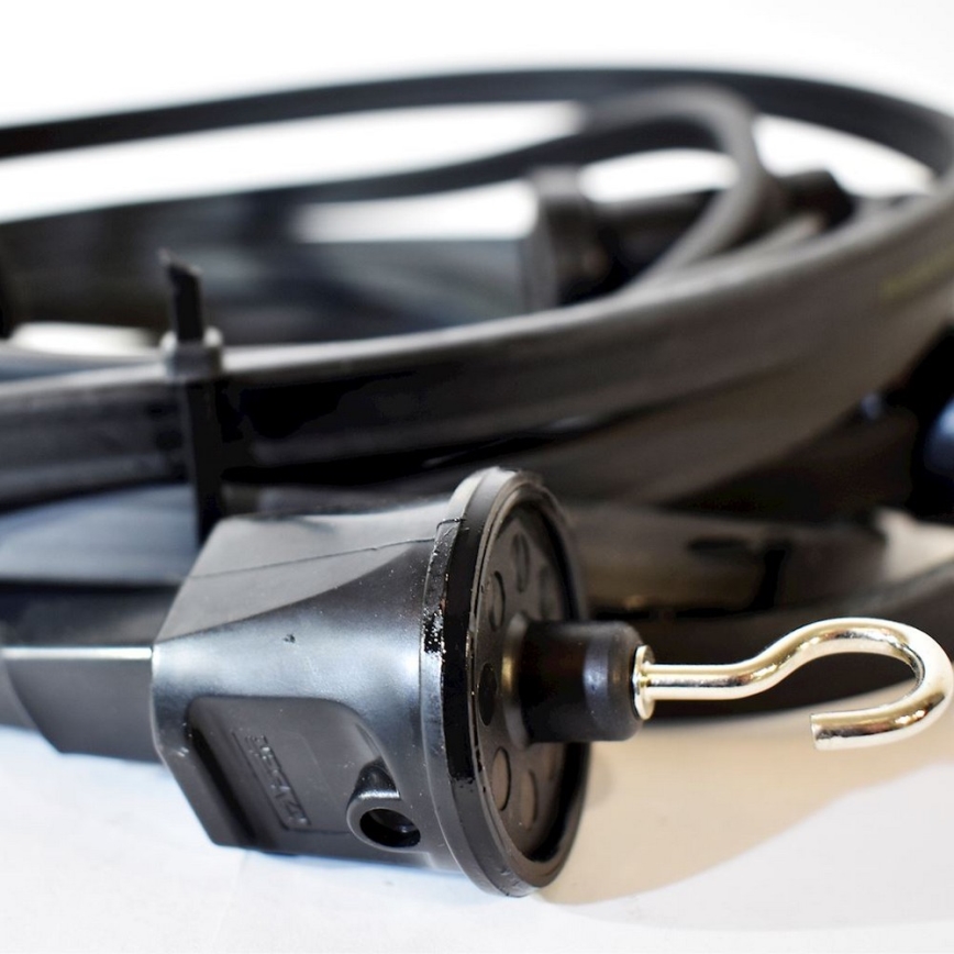 Șir decorativ exterior GIRLANDA 6,5 m 5xE27/15W/230V IP44